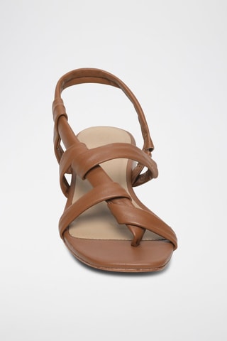 Sandalias de piel ovina Jarpa - Marrón