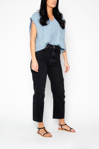 Sandalias de piel Praca - Negro