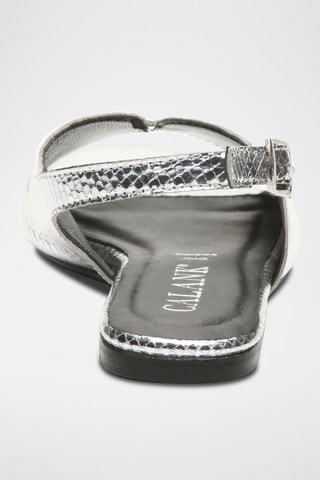 Sandalias de piel Ica - Plateado