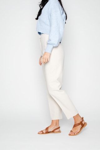 Sandalias de piel Farshid - Beige, marrón y plateado