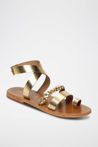 Sandalias de piel Aarushi - Dorado