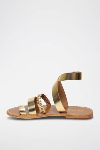 Sandalias de piel Aarushi - Dorado
