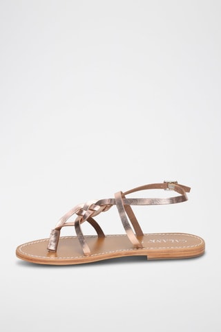 Sandali in pelle di bufalo Salado - Rosa e dorato