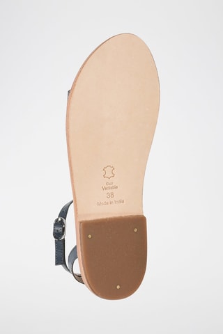 Sandalias de piel caprina Zelica - Azul