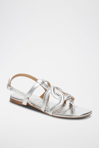 Sandalias de piel caprina Mariquina - Dorado y plateado