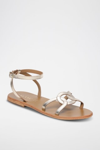 Sandalias de piel caprina Lucera - Dorado