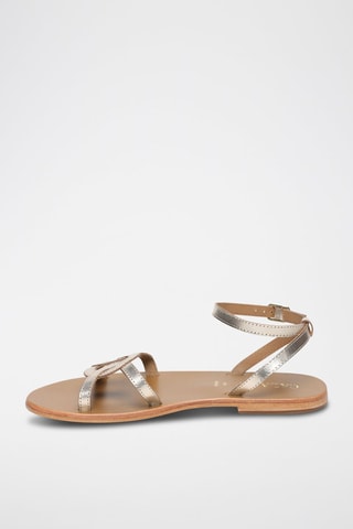 Sandalias de piel caprina Lucera - Dorado