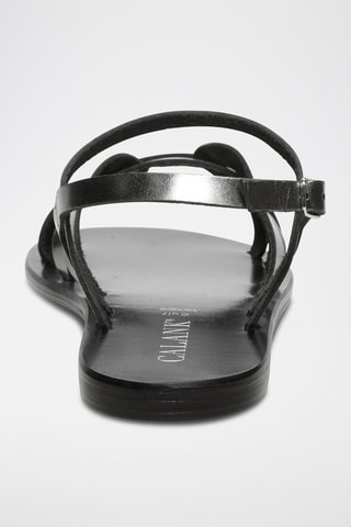 Sandalias de piel Quinn - Negro