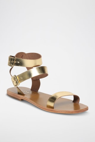 Sandali in pelle di camoscio Bhavna - Dorato