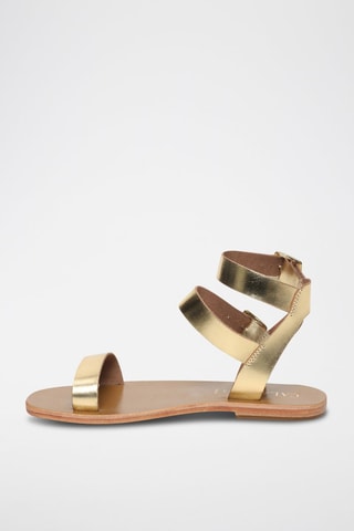 Sandali in pelle di camoscio Bhavna - Dorato