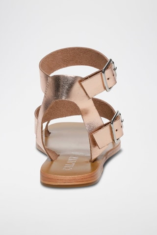 Sandali in pelle di camoscio Bhavna - Rosa e dorato