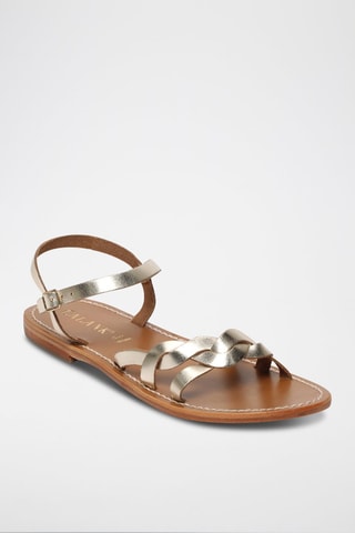 Sandalias de piel Joséphine - Dorado