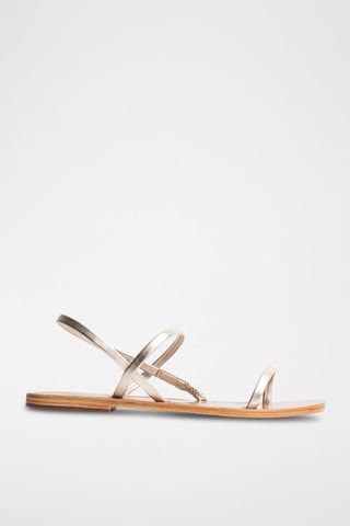Sandalias de piel napa Dorrin - Dorado