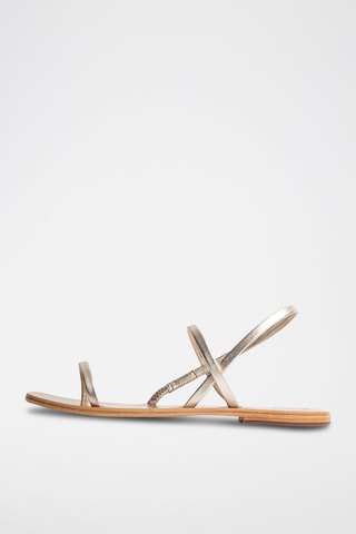 Sandalias de piel napa Dorrin - Dorado
