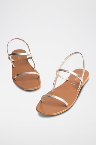 Sandalias de piel napa Dorrin - Dorado