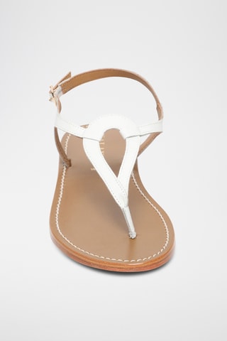 Sandalias de piel caprina - Blanco