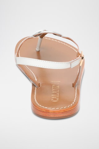 Sandalias de piel caprina - Blanco
