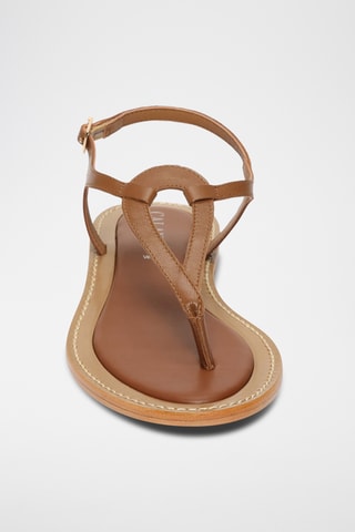 Sandalias de piel caprina - Camel