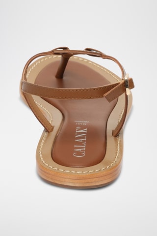 Sandalias de piel caprina - Camel