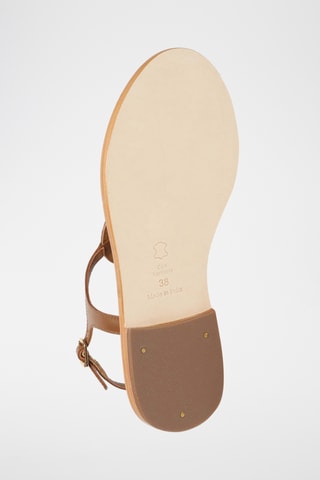 Sandalias de piel caprina - Camel