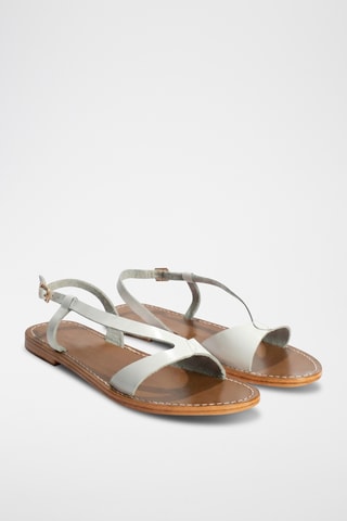 Sandalias de piel - Blanco
