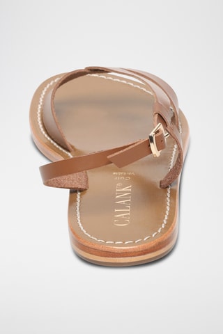 Sandalias de piel - Camel