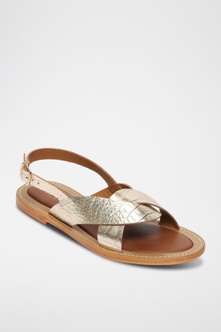 Sandalias de piel caprina - Dorado