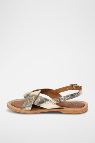 Sandalias de piel caprina - Dorado