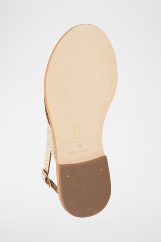 Sandalias de piel caprina - Dorado