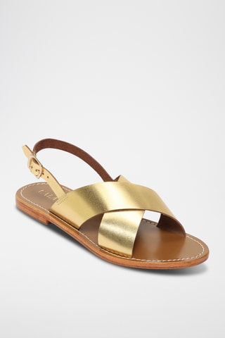 Sandalias de piel - Dorado