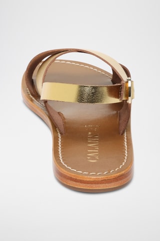 Sandalias de piel - Dorado