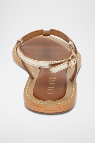 Sandalias de piel caprina - Dorado