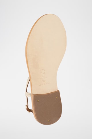 Sandalias de piel caprina - Dorado