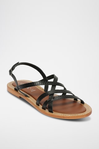 Sandalias de piel caprina - Negro
