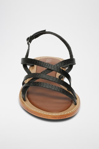 Sandalias de piel caprina - Negro