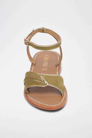 Sandalias de piel - Verde claro