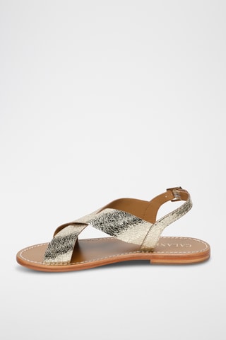 Sandalias de piel - Dorado