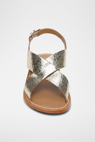 Sandalias de piel - Dorado