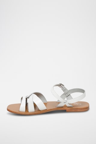 Sandalias de piel - Blanco