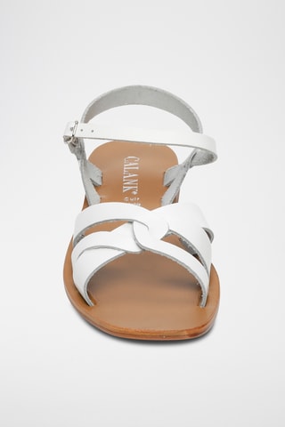 Sandalias de piel - Blanco