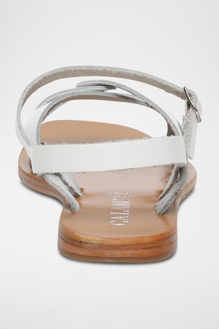 Sandalias de piel - Blanco