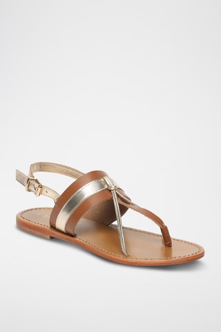 Sandalias de piel - Dorado