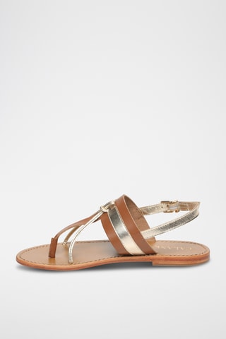 Sandalias de piel - Dorado