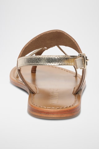Sandalias de piel - Dorado
