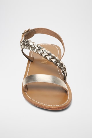 Sandalias de piel - Dorado