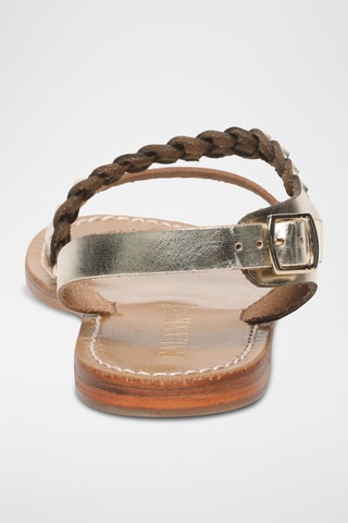 Sandalias de piel - Dorado