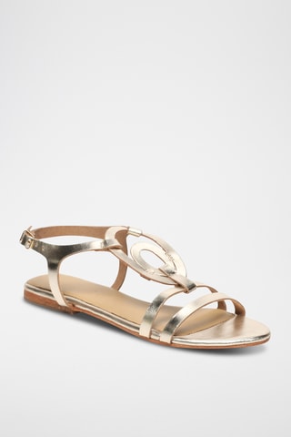 Sandalias de piel - Dorado