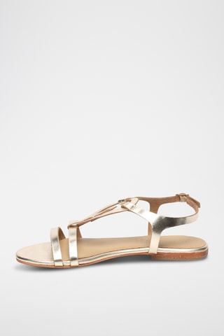 Sandalias de piel - Dorado