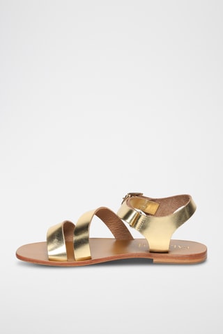 Sandalias de piel - Dorado