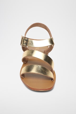 Sandalias de piel - Dorado